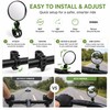 Bicycle Rearview Mirror for Safer Riding – 360° Adjustable Convex