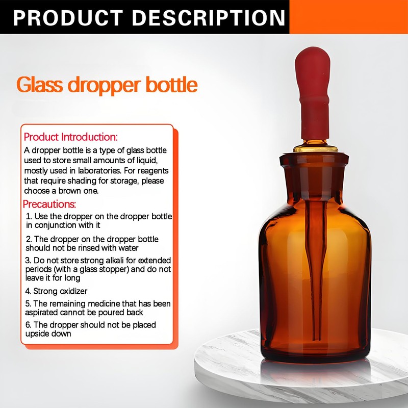 TISMART Dropping Bottle Sets 3PCS Transparent 3Size(30ml (1.01oz)/60ml (2.03oz)/ 125ml