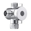 T-Adapter Shower Arm 3 Way Plating Faucet, Shower Diverter Valve,