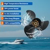 VRIWOY Boat Propeller for Suzuki Engines 13×19 13 3/4×17 13