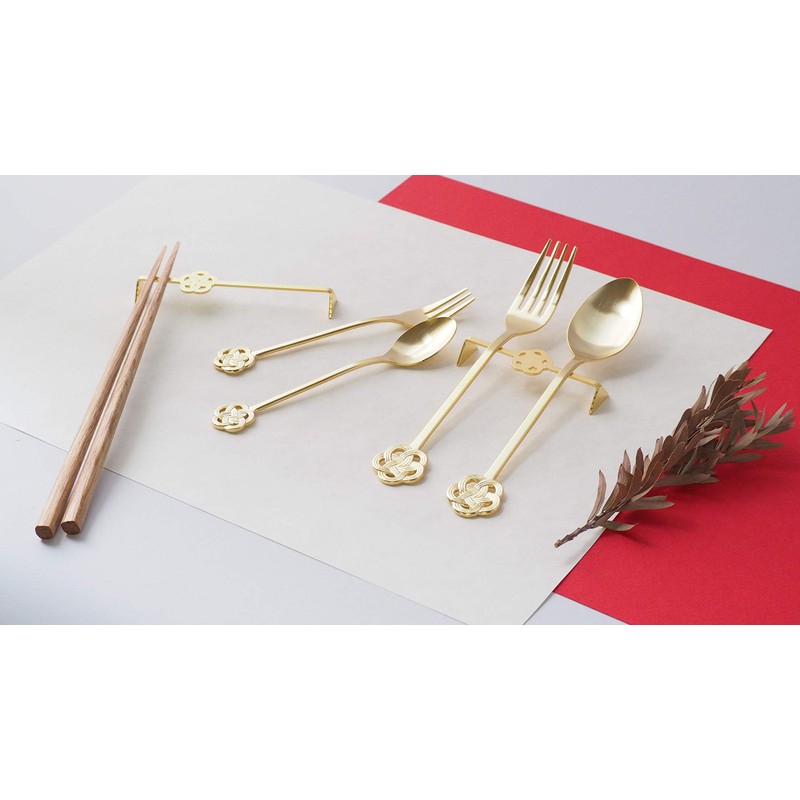 Takakuwa Metal Cutlery Rest, Silver, 4 pcs mizuhiki 407323