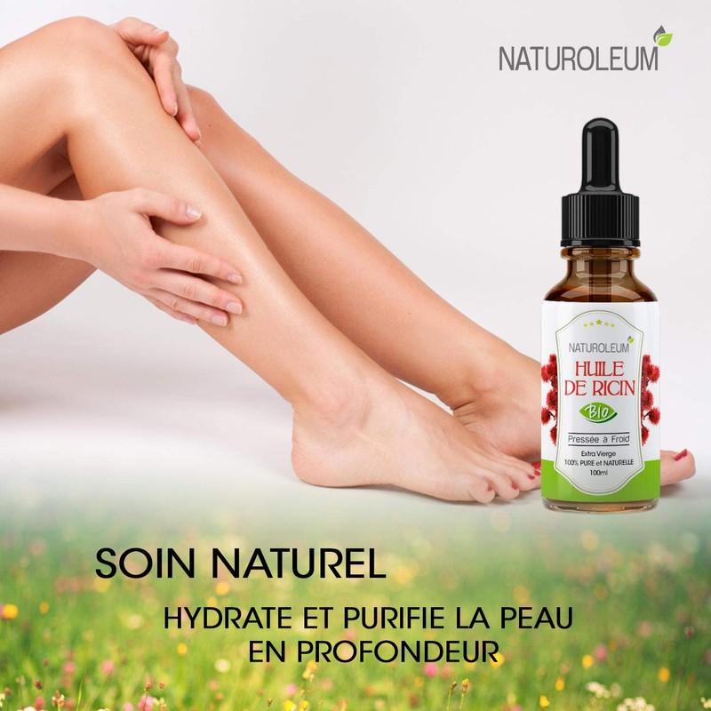 Organic Castor Oil Cold Pressed Pure and Natural Care for