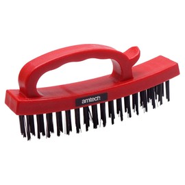 Amtech S3525 Easy-grip 4-row wire brush
