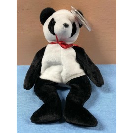 Ty Beanie Baby - FORTUNE the panda bear MWMT rare MINT condition