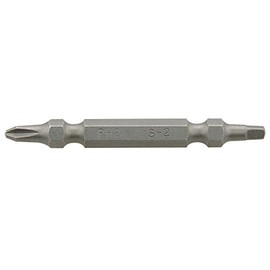 Makita A-37465 Square + Double-ended Bit x No. 2 Plus, 5.9 inches (150 mm) (Set of 5)