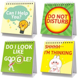 Fancy Land Funny Desk Signs 30 Cute Flip Over Messages for Office Supplies Desk Accessories