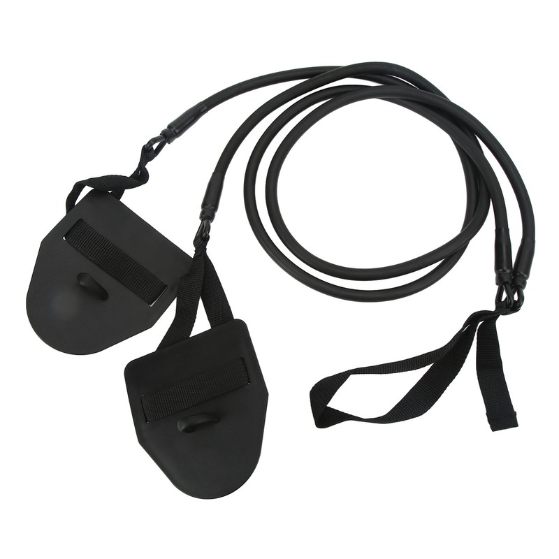 Swimming Arm Strength Trainer Latex Black Elastic Resistance Bands Swimming