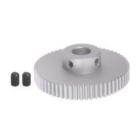 HARFINGTON Step Spur Gear 12mm Bore Gear 60T Mod 1 Aluminum Alloy Motor Gear for RC Car Replacement Parts Accessories Electric Grinder Gearbox Reduction Gear Reducer