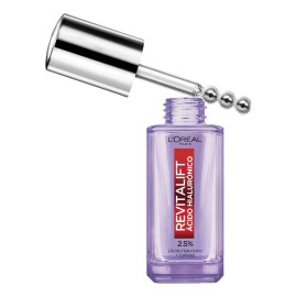 L'Oréal Paris Revitalift Ácido Hialurónico Sérum Ojos, Hidrata Intensamente y Rellena Líneas de Expresión, Disminuye ojeras, para contorno de ojos, 20 ml.