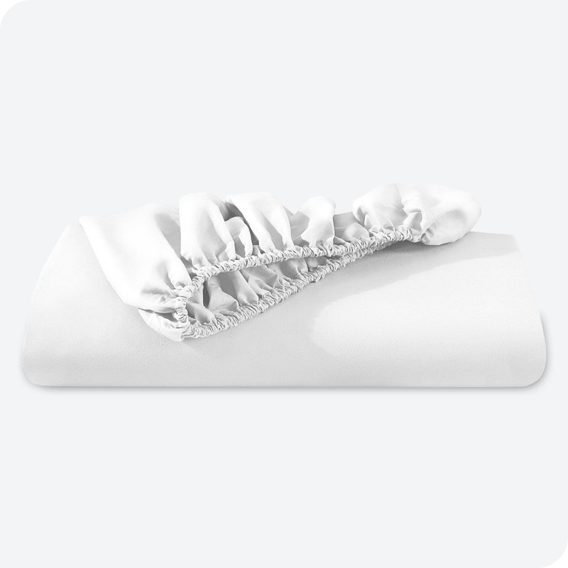 Bare Home ボックスシーツ プレミアム マイクロファイバー 1800ウルトラソフト キング ホワイト 641022746080