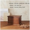 Aspen Studio Walnut Wooden Urn Wooden Urn for Cremation Handcrafted