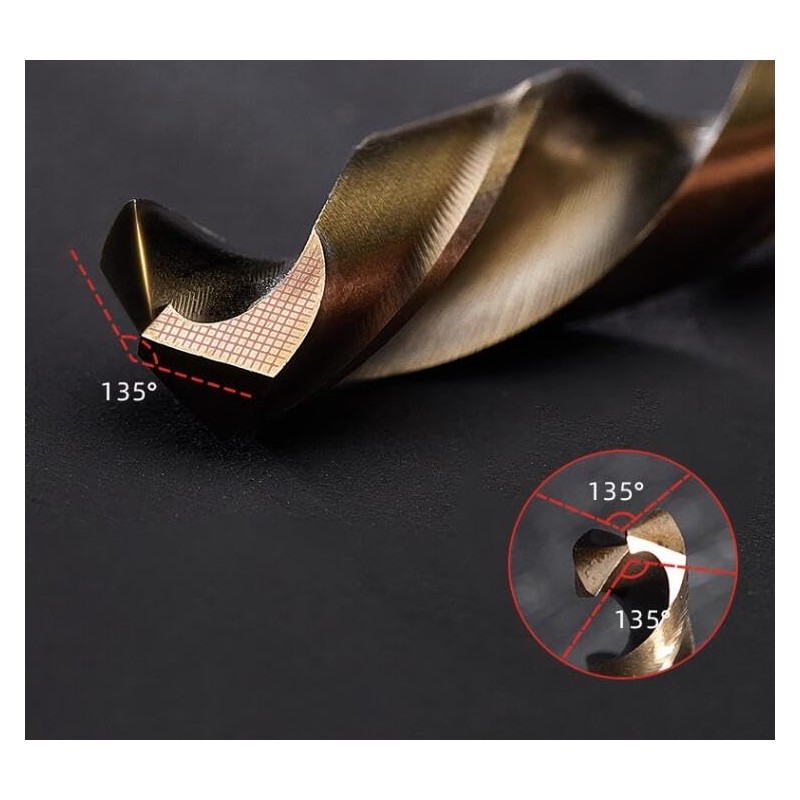 Hiuhkh, Short Drill Set, For Woodworking, Steel