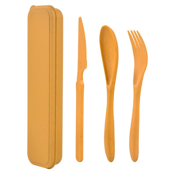 Noewmub Plastic Cutlery Reusable Set, 1 Set Travel Cutlery with