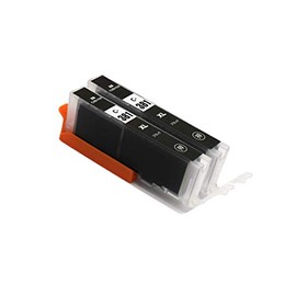 pomme BCI-381XLBK Black, Value Set of 2, Large Capacity, Compatible with Canon, Compatible Ink, Remaining Capacity Display Function, ISO 14001/ISO9001 Certified Factory (BCI-380, BCI-381, BCI-380XL, BCI-381XL)