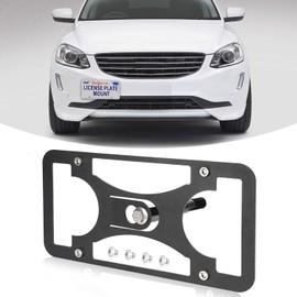 License Plate Frames License Plate Cover Licence Plate Frame Holder License Plate Bracket License Plate Protector Metal License Plate Frame No-Drill License Plate Holder for Volvo XC60 2008-2017