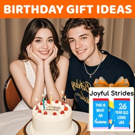 Zmart 26th Birthday Gifts Ideas Socks - 26 Year Old Gifts for Man Woman