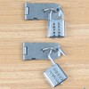 Combination Lock, Blue Zinc Alloy 10 Digit Push Button Security