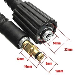 Cowhilan High Pressure Cleaning Hose Compatible with Karcher K2 Pressure Washer - Bayonet to M22-14 Female, Hose with Screw Thread Outlet