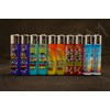 10 New Refillable Original Clipper Lighters 8 Hippi & 2
