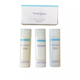 Neutrogena Lot 4 Neutrogena Travel Size Toiletries u Shampoo Conditioner Body Lotion Soap