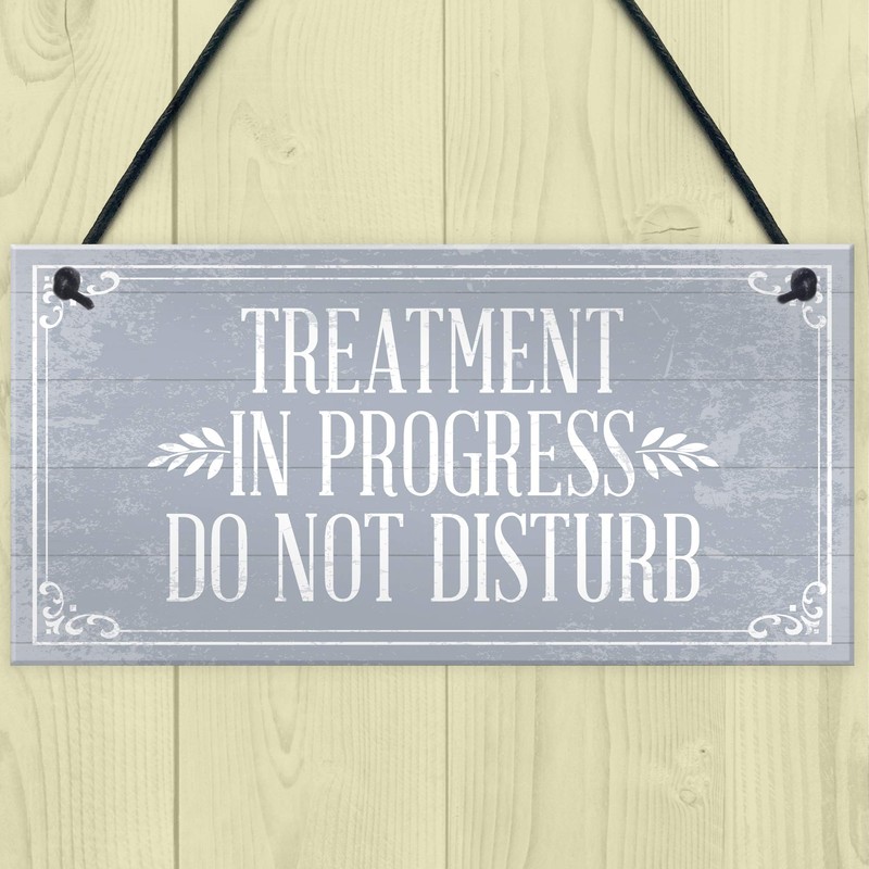 RED OCEAN TREATMENT IN PROGRESS Do Not Disturb Hanging Wall