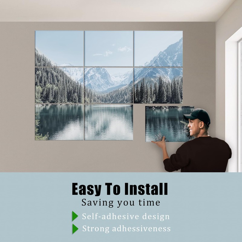 ENSEPST 9 Pack Wall Art Acoustic Panels,48" X 36"Sound Absorbing
