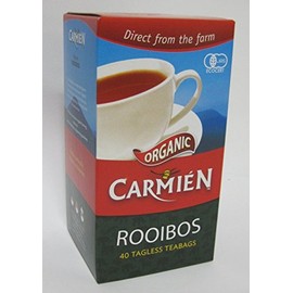 CARMIEN Organic Rooibos Tea Bags 40 Packs (3.5 oz (100 g)