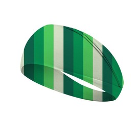 Koolgil St. Patrick's Day Printed Headband Ireland Clover Elastic Headband Bandwidth Headscarf Headband for St. Patrick's Day Costume Cosplay Party Yoga Workout (Style F)