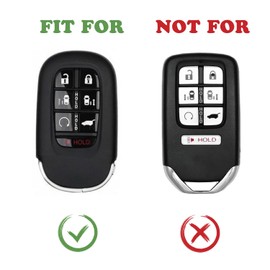 TANDRIVE Key Fob Cover for Honda 2025 Odyssey, 7 Button, Silicone, 2-Pack, Black