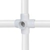 Fafeicy Accesorios de Tubería de 6 Vías, 10 Piezas, PVC,