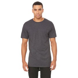 Bella + Canvas Men's Long Body Urban T-Shirt 3XL DARK GRY HEATHER