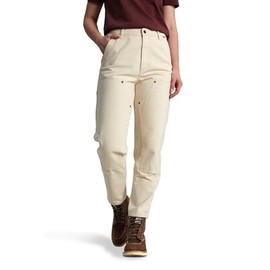 Carhartt Women's The Vintage Double-Front Canvas Pant, Undyed Ecru, 0