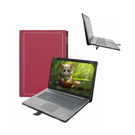 Honeymoon Case Cover for HP Laptop 17-cn/17-cp/17s-cu/17t-cn/17z-cp & Envy Laptop 17-cr/17-ch/17t-cr Series 17.3 Inch[Not Fit HP Envy 17t-cw],Multi-Angle Stand with Heat-Vent,Red