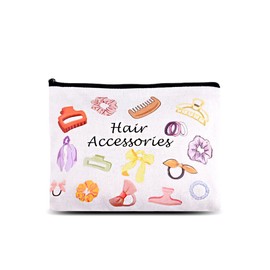 Hair Accessory Organiser Hair Tie Storage Pouch for Girls Hair Band Organiser Portable Hair Accessories Case for Women Small Travel Pouch for Hair Claw Clips