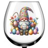x12 Gnome Gonk Easter Glass Vinyl Decal Stickers Colour ol494