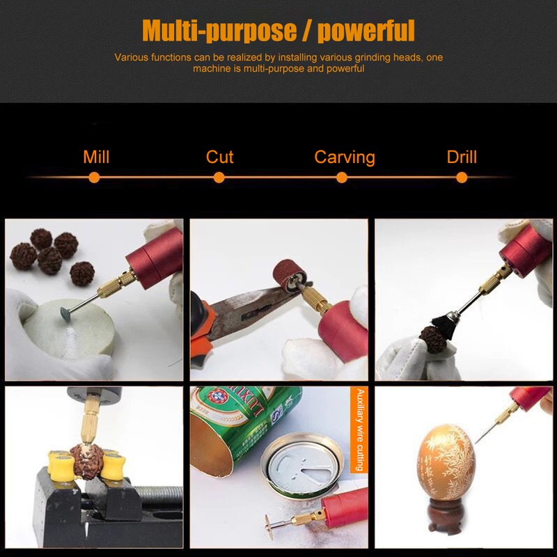 DIY Hand Drill Mini Electric Drill DIY Grinding Polishing Engraving