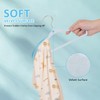Tonswachic 30-Pack 11 Inch Baby Closet Hangers with 10 Clips