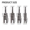 Pilikoll 4 Piece Wing Nut Screwdriver Set 1/4 Inch Hex