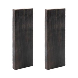 Oedema 2 Pack Black Ebony DurableLumber Wood Exotic Woods for Woodworking, Knife Scales, DIY Tools, 4.72"×1.57"×0.39"