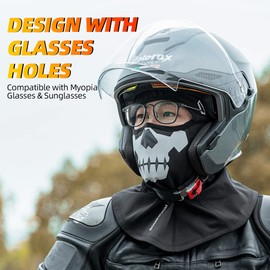 ROCKBROS Balaclava Ski Mask for Women Men Cold Weather Full Face Cover Winter Fleece Hood Black for Skiing Cycling