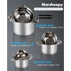 Double Boiler Pot Set,1200ML Double Boiler for Chocolate Melting, 2800ML