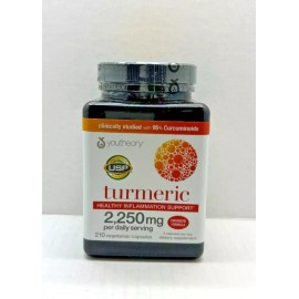 youtheory Turmeric 2250mg Extra Strength 210 Capsules