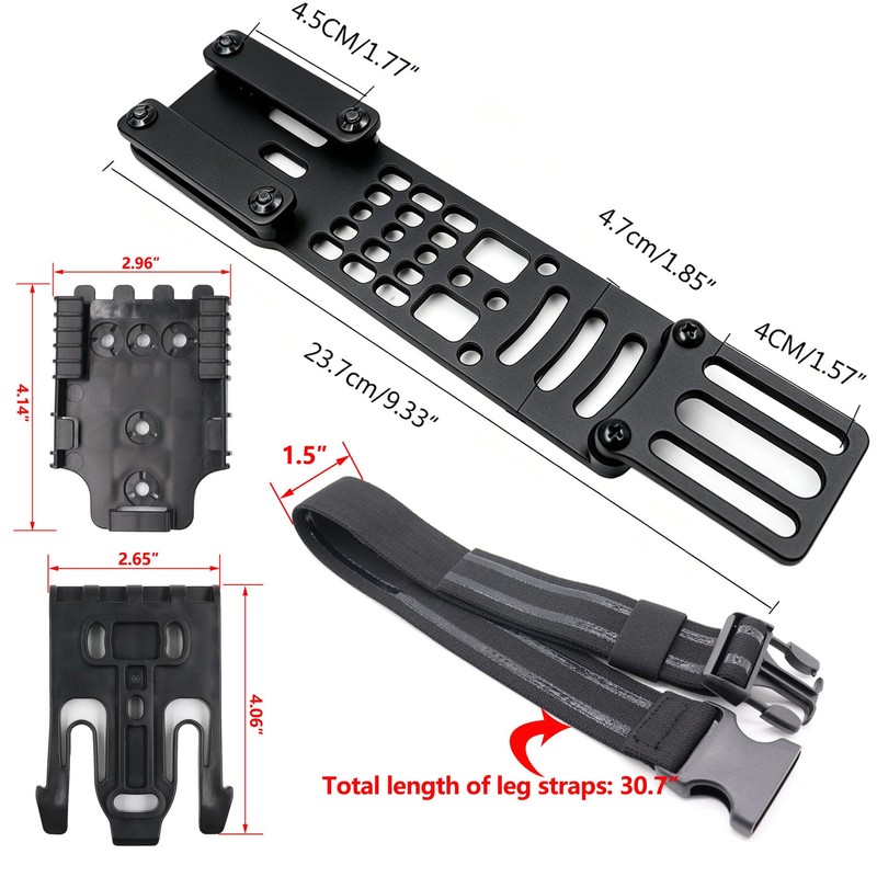 Drop Leg Holster Adapter with QLS Fork & Receiver, Modular