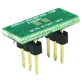 Adaptor, SC70-6/SOT-363 to DIP-6, 0.65MM | PROTOTYPING Boards/BREADBOARDS PCB, 1 X Qty - PA0087