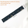 NICENEEDED Jumbo Carpet Storage Bag with Planet Print and Straps