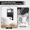 Lucundm Key and Mail Holder for Wall Mount, Entryway Mail