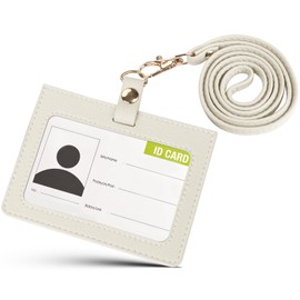 3CCart ID Card Holder, Horizontal Card Case, Women's, Pass Case, Popular, Double-sided, Employee ID Case, Name Holder, Women's, Men's, ID Case, Neck Hanging, Double-Sided, Card Case, Credit Card,