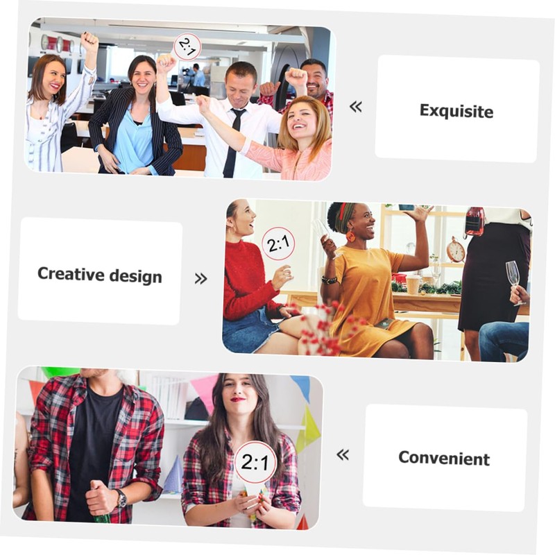 SHINEOFI 3pcs Handheld Whiteboard Dry Erase Scoreboard Mini Board Erasable