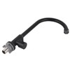 G1/2 Faucet 90 Degree Rotating Single Cold Matte Black Water