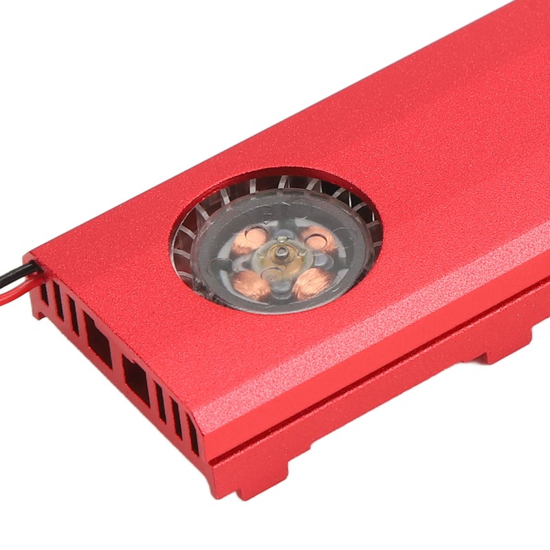 M.2 NGFF NVME SSD Heatsink Quadruple Heat Dissipation 5V Fan